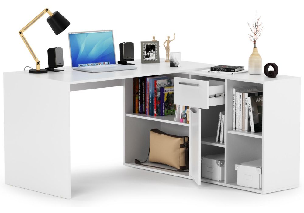 Письменный стол Лайт 03.245F белый гладкий 101