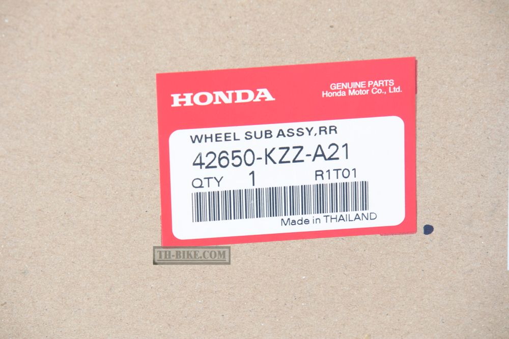42650-KZZ-A21.  WHEEL SUB ASSY,RR. BLACK COLOR. CRF250M. motard.
