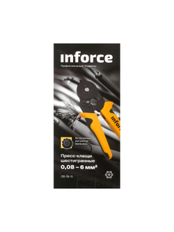 Шестигранные пресс-клещи Inforce 0,08-6 мм2 06-19-11