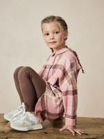 Рубашка и легинсы в комплекте для девочки Next K84-242, Розовый, Коричневый