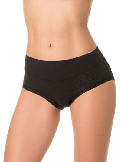 Трусы с высокой линией талии из бамбукового полотна (Размер: XXL) (Цвет: серый)