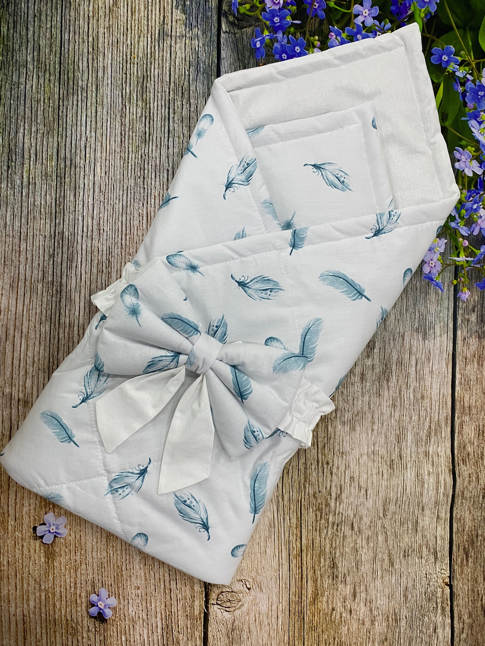 Конверт-одеяло на выписку "Машенька" (Конверт + бант)