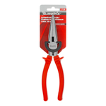 Длинногубцы прямые Econom, 200 мм, шлифованные, пластмассовые рукоятки Matrix