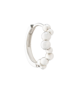 Серьги-конго из серебра без вставок