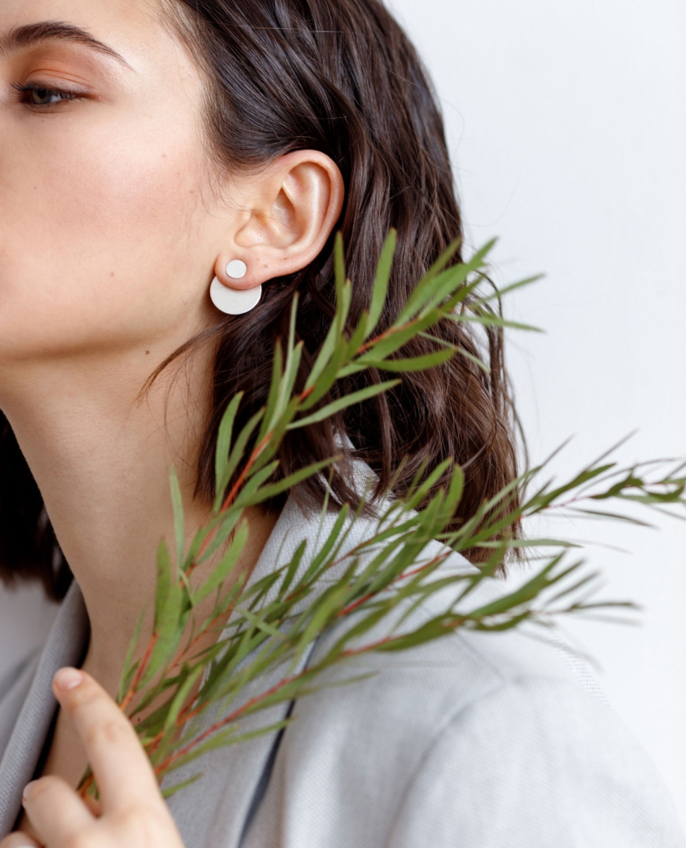 серьги double circle jackets