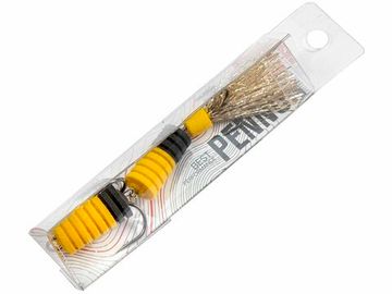 Приманка джиг. LJ PENNON SLOTWORM жел./черн. в блистере