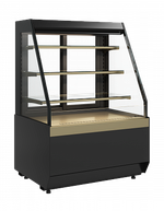 Кондитерская витрина Carboma KC70 VM 1,3-2 STANDARD открытая СКОШЕННАЯ БОКОВИНА (версия 2.0) (9005-0109) (Cube 2)