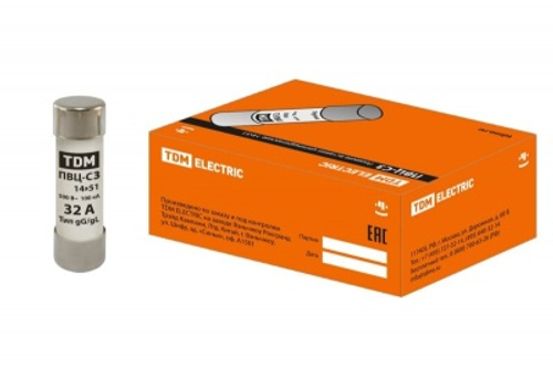 Плавкая вставка С3 14*51 32А TDM
