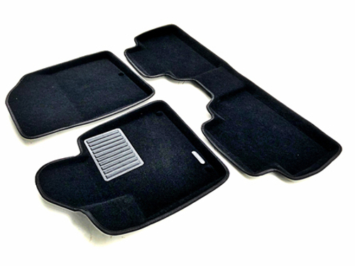 Коврики салона для HYUNDAI Santa Fe (2018-) Euromat 3D Business черные. Арт. EMC3D-002704