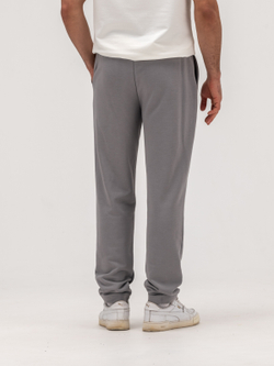 Брюки спортивные прямые теплые. Грей