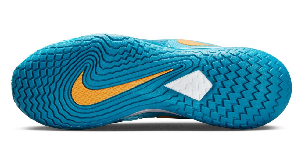 Мужские кроссовки теннисные Nike Zoom Vapor Cage 4 Rafa - Оранжевый, Бирюзовый, зеленый