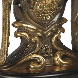 Часы настольные Павлины Бронза