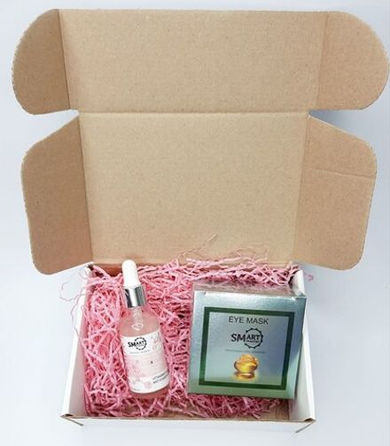 Подарочный набор для лица Smart Молекулярная увлажняющая сыворотка для сухой и нормальной кожи и Умные патчи для глаз