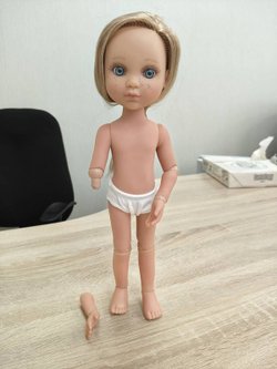 Уценка7 Кукла BERJUAN виниловая шарнирная 35см Ева (4820)