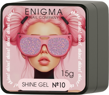 Гель для наращивания ENIGMA Shine gel 10 15g.
