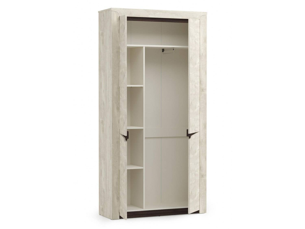 33.18 Лючия шкаф для одежды бетон/венге