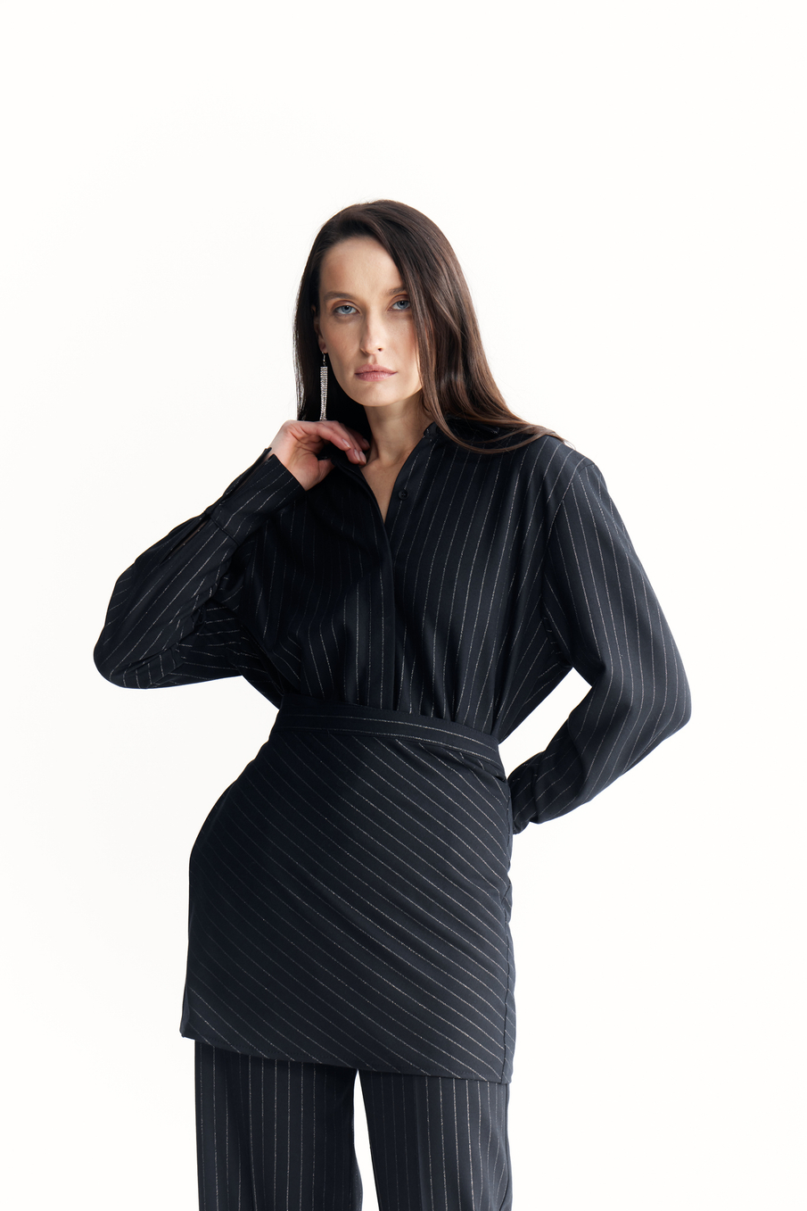 Рубашка с юбкой-баской