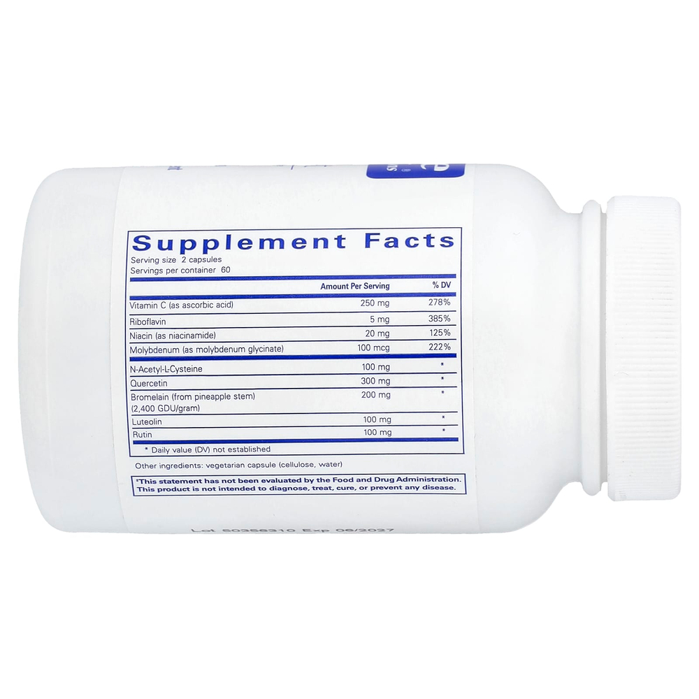Pure Encapsulations, Hist Reset, 120 Capsules
