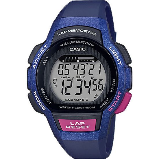 Женские электронные часы Casio LWS-1000H-2AVEF с хронографом