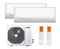 Мульти сплит-система MDV 2 x MDSAG-07HRFN8 / MD2O-14HFN8