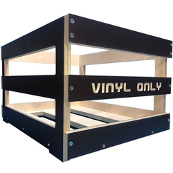 Ящик кейс органайзер для хранения до 120 виниловых пластинок (BROWNBOX) коричневый