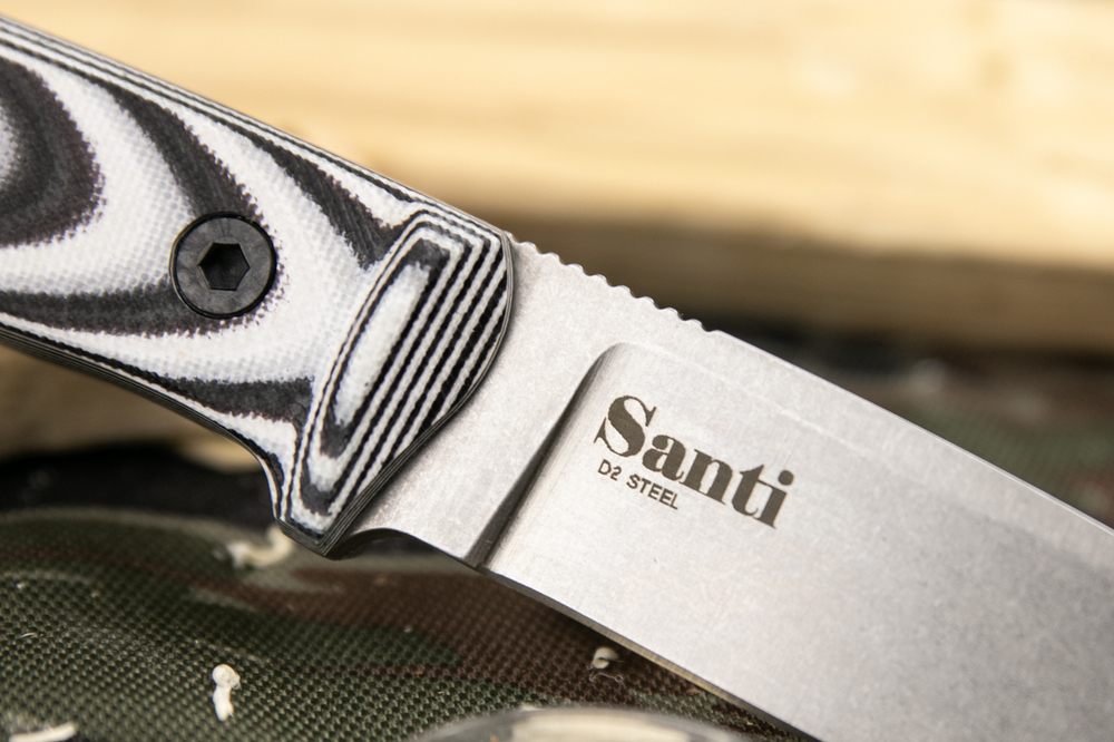 Туристический нож Santi D2 StoneWash G10