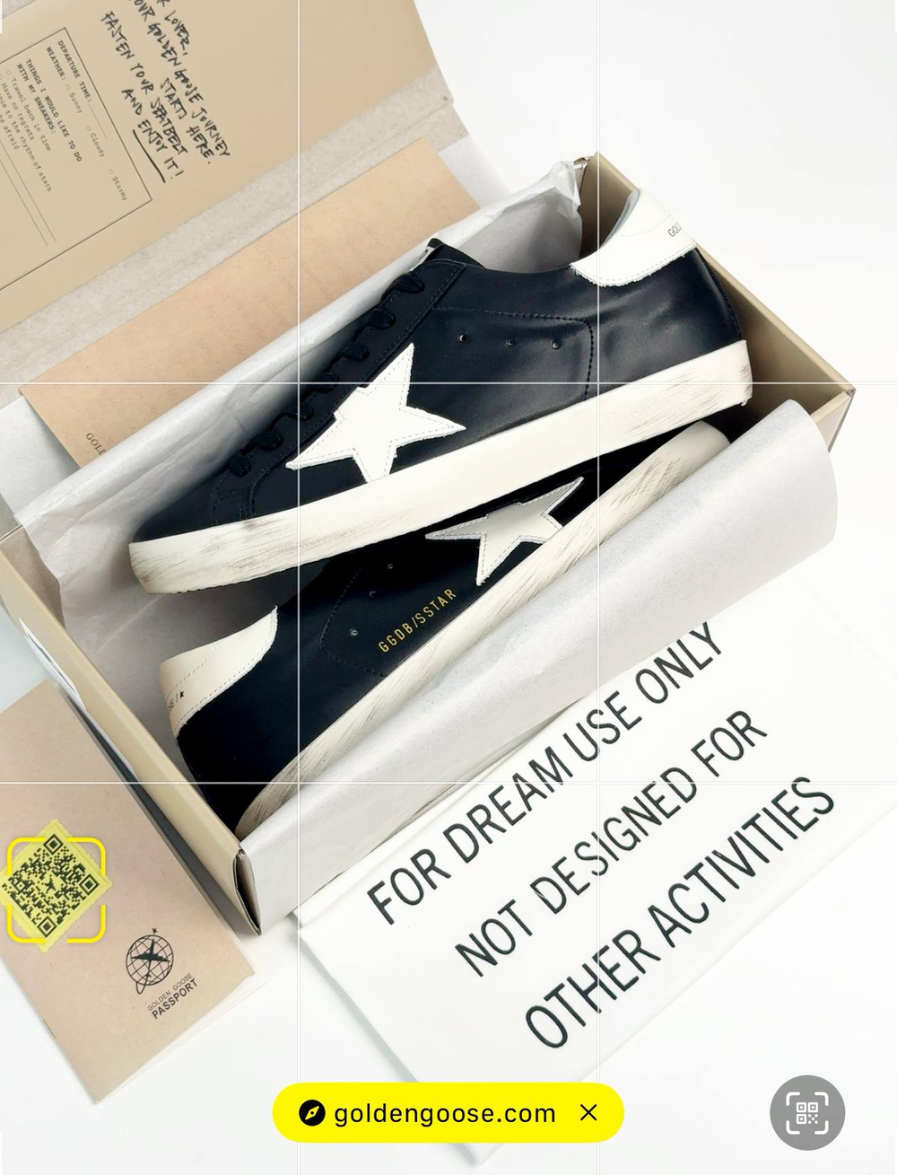 Кеды Golden Goose Superstar #B128 (черн.)