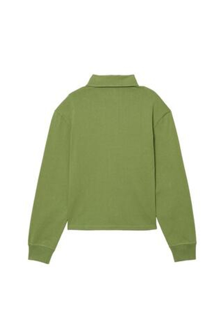 ZARA X BENITO ANTONIO ХЛОПКОВАЯ ФУТБОЛКА С ДЛИННЫМИ РУКАВАМИ, ЛАЙМОВО-ЗЕЛЕНЫЙ