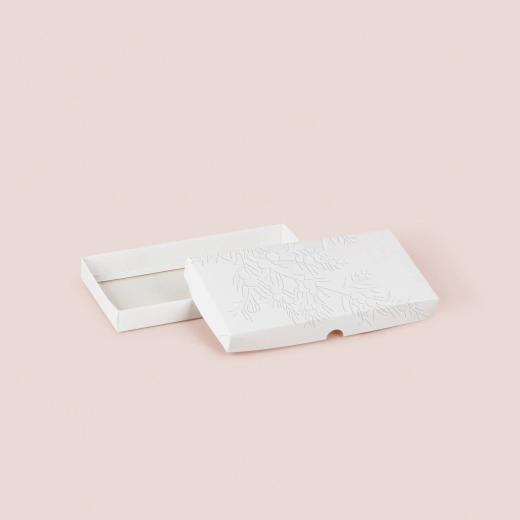 Коробка для шоколадной плитки с тиснением 180*90*20 мм