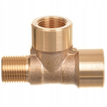 Тройник лат. 3/8"В х 1/4"В х 3/8"Н (никель)