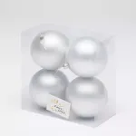 Набор новогодних шаров (4 шт) матовые