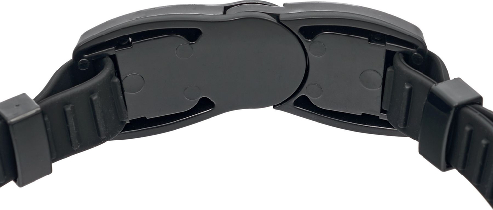 Очки для плавания, серия "Комфорт+", черные, цвет линзы - зеркальный