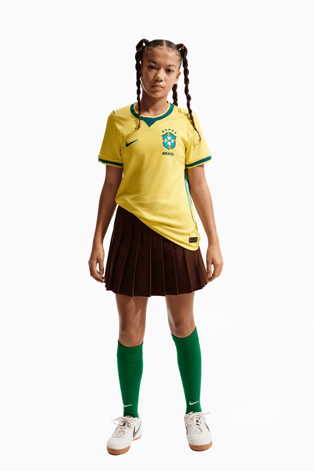 Футболка Nike Brazil 2026 Home Stadium Junior - желтый