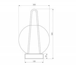 Настольная лампа декоративная Eurosvet Frasco 80507/1 синий