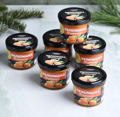 Набор ОБЛЕПИШКА ФИТНЕС / 100 г / без сахара / 6 шт / Солнечная Сибирь