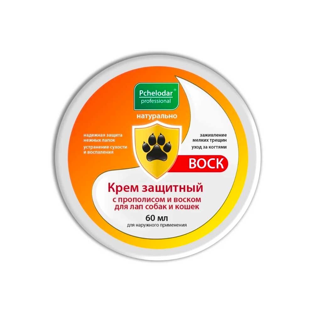 Пчелодар Крем защитный с прополисом и воском для лап для собак и кошек 60 мл