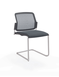 Movie стул на кантилевере со спинкой-сеткой