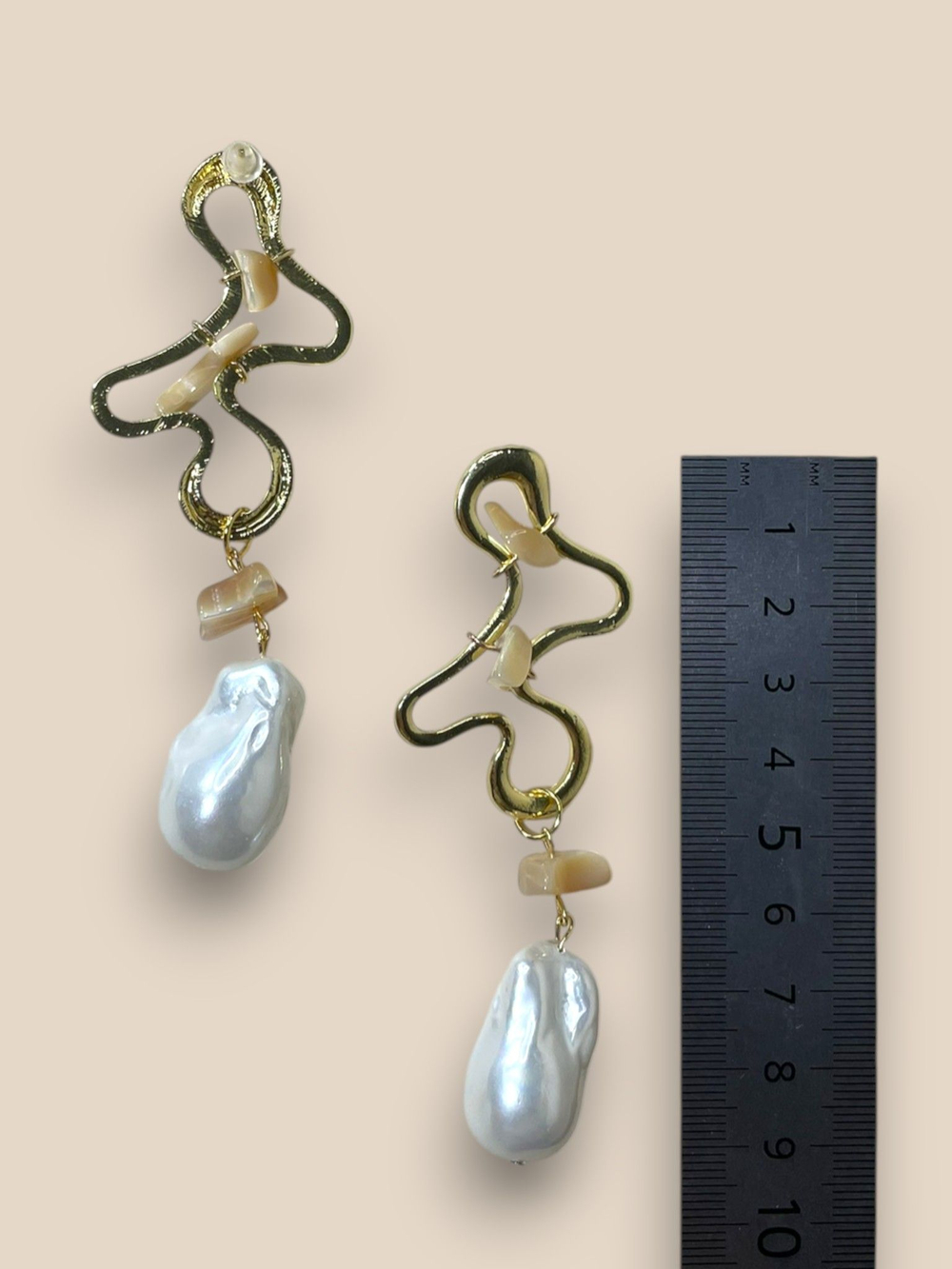 Серьги Морская история, Перламутр и Жемчуг