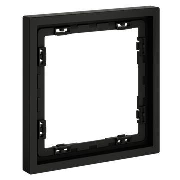 Рамка пластиковая VOLTUM S70 на 1 пост, (черный матовый)