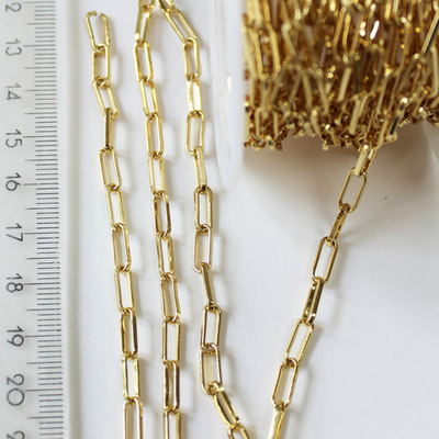 Цепь люкс позолота 10х4мм (10СМ)
