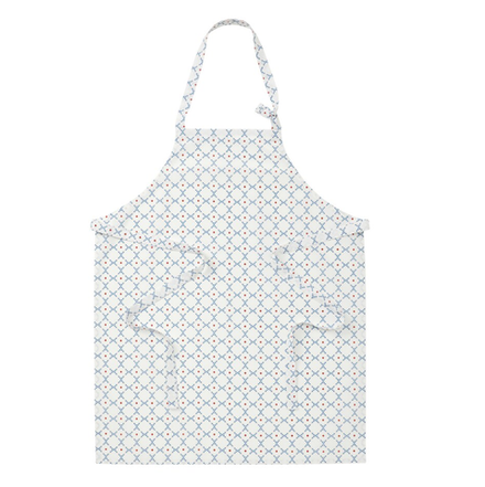 ИНАМАРИЯ INAMARIA Кухонный фартук 69х85 см, белый/синий