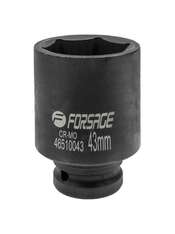 Головка ударная глубокая 3/4'', 43мм (6гр.) Forsage F-46510043