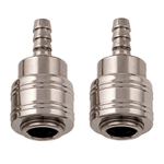 Муфта универсальная быстросъемная ("мама") 3/8, со штуцером "елка" под шланг 8 мм, 2 шт, Stels