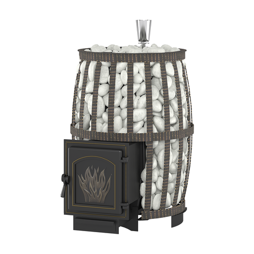 Чугунная банная печь Везувий  Легенда Русский пар Ковка 18 (271)