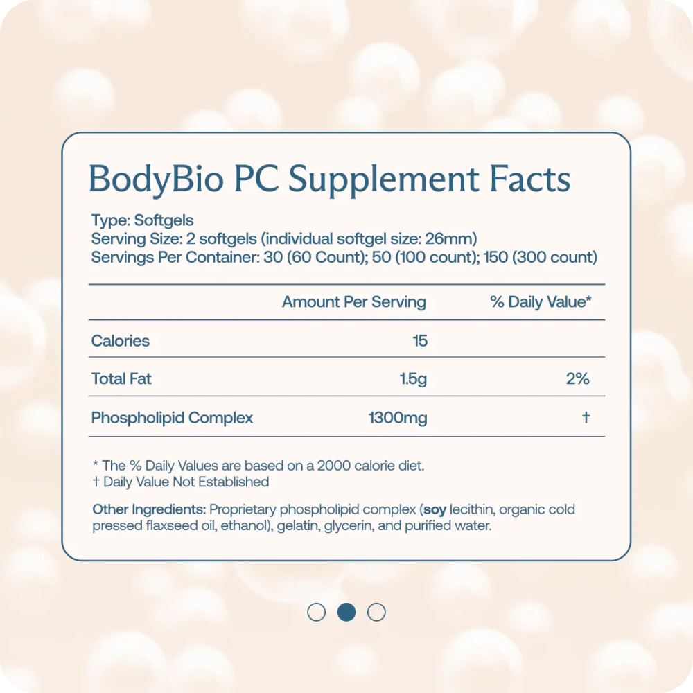 PC (Phosphatidylcholine) Softgels BodyBio