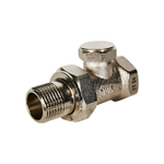 Клапан запорно-балансировочный прямой ROMMER - 1/2" (ВР/НР-американка, PN10, Tmax 110°C)