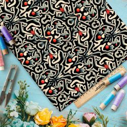 Ткань оксфорд 210 каллиграфия