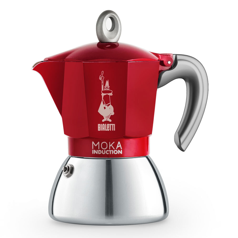 Bialetti Moka Induction красный, на 4 порции 6944