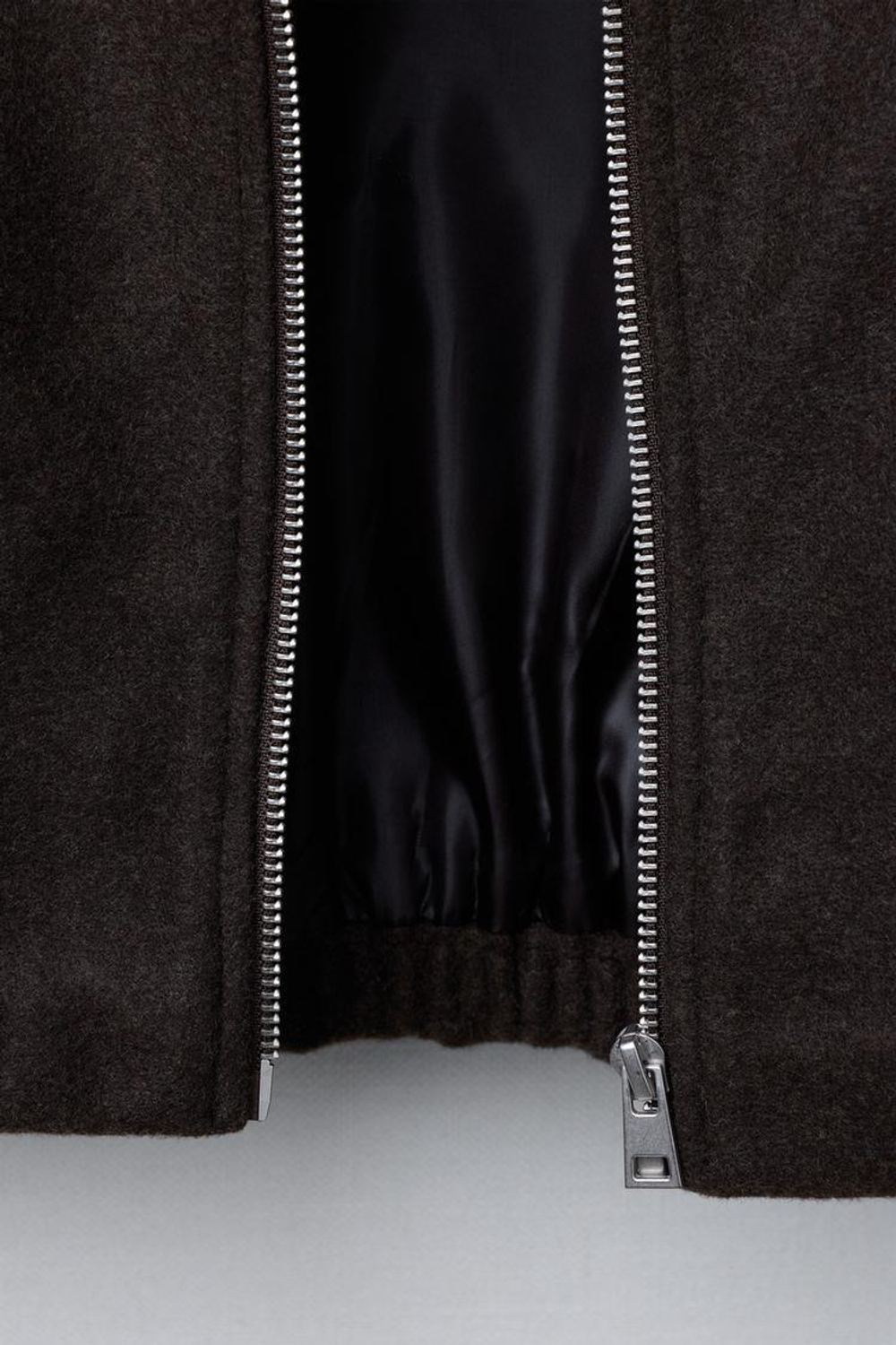 ZARA МЯГКАЯ КУРТКА-БОМБЕР, КОРИЧНЕВЫЙ