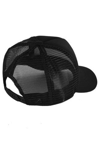 Бейсболка с сеткой черная